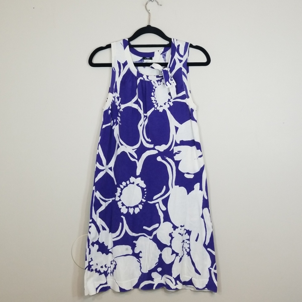 J Crew Midi Floral Sleeveless Cotton Tunic…